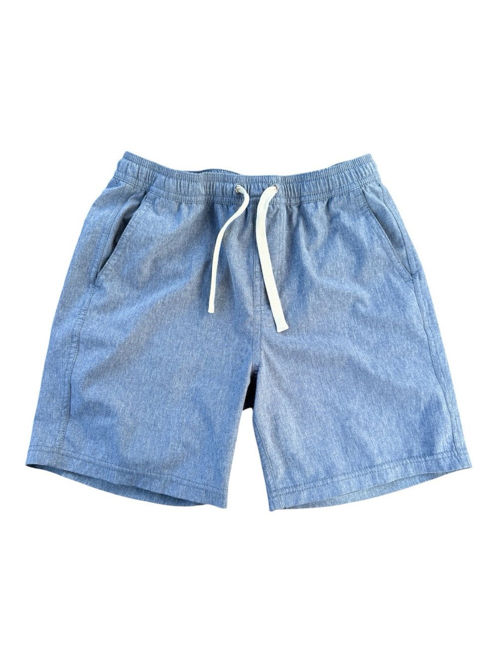 Fair Harbor Kids Swim Beach Summer Lined Trunks Light Blue Large